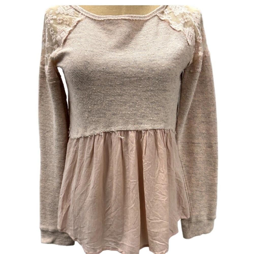 Altered State Pink /Grey‎ ,Grunge Top,Lace,Fairy, M,Cottage Core,PLZ READ!!!!